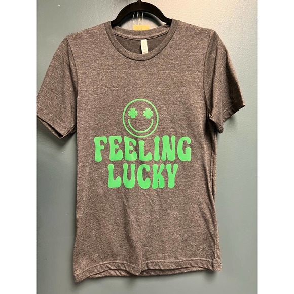 Feeling Lucky Small Gray Tee - Picture 2 of 2